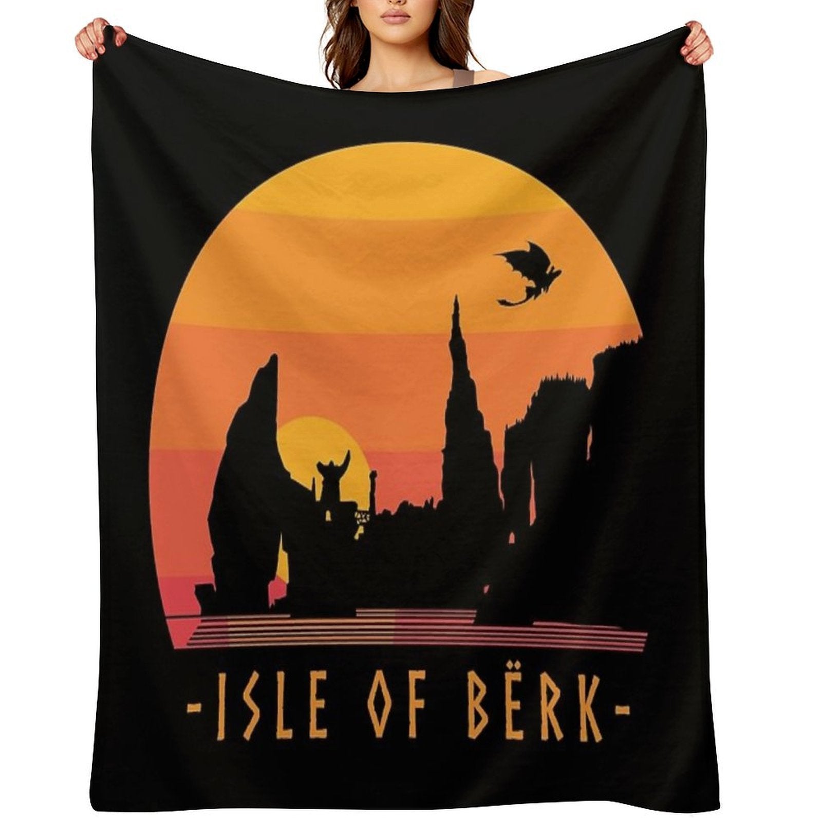 Isle of Berk ✅ Sustainable Throw Blanket
