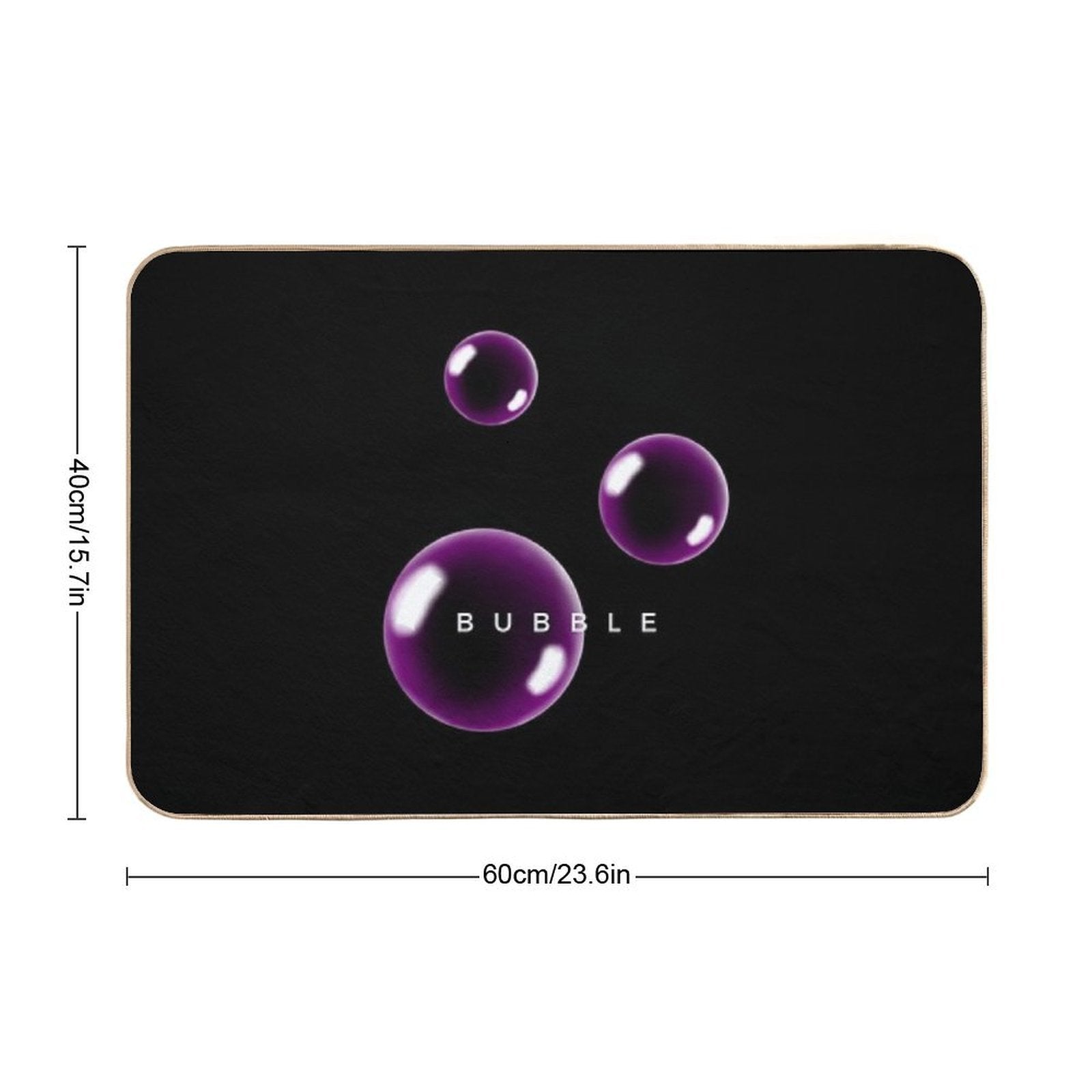 Tiny Bubbles Playful Summer Delight  Dirt-Trapping Bath Mat