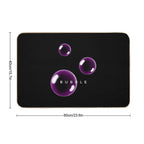 Tiny Bubbles Playful Summer Delight  Easy To Clean Bath Mat