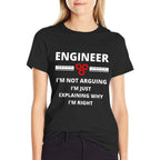 Awesome Engineerings - Engineer Im Not Arguing - Funny Sarcastic Engineering Gift  Rolled Sleeves T-Shirt