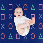 Blue Madness Playstation Controller Buttons Icon All-season Throw Blanket