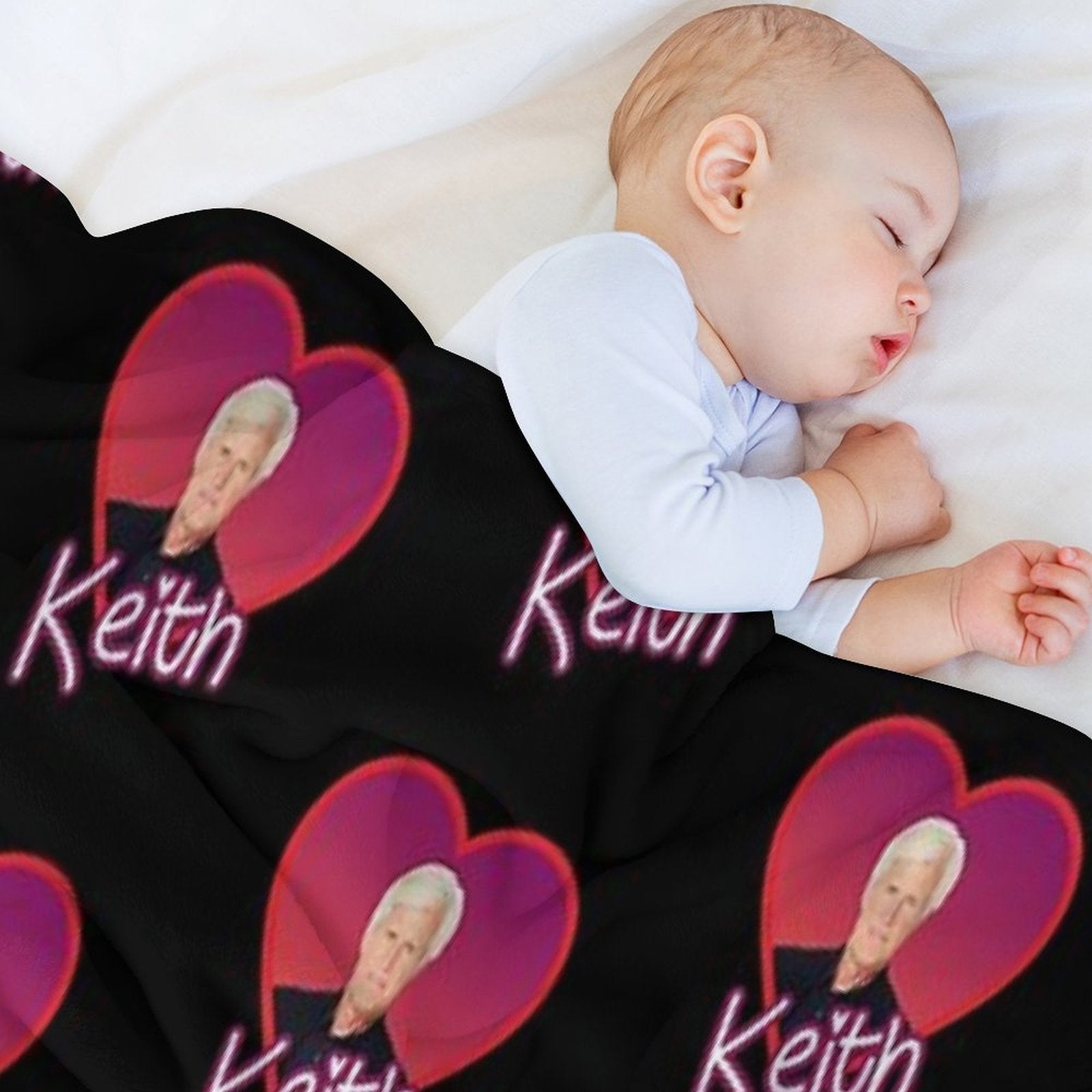 Dateline Keith Heart Quick-dry Throw Blanket