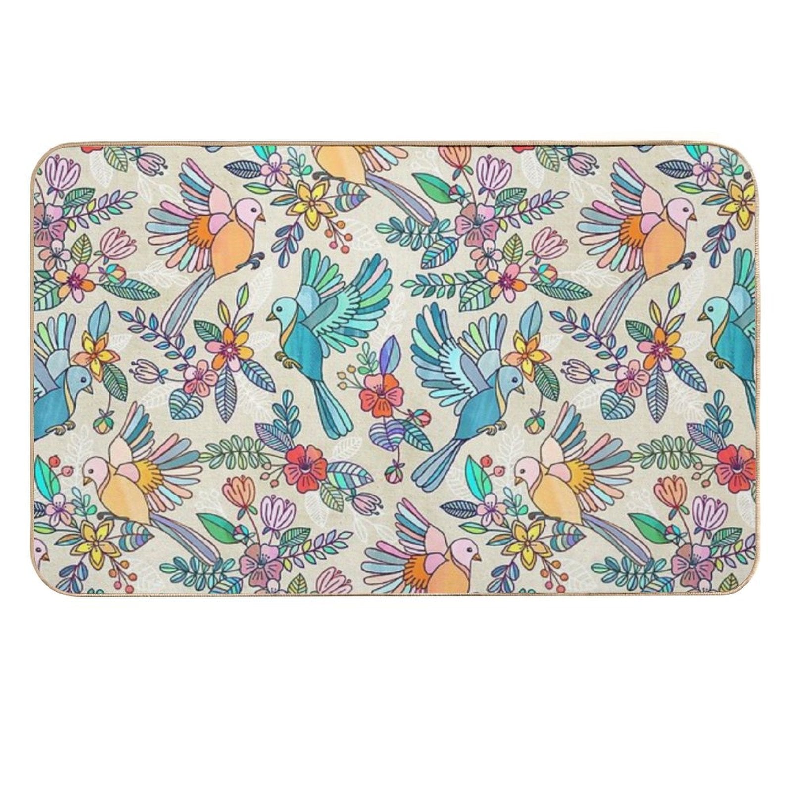 Whimsical Summer Flight  Slip-Resistant Bath Mat
