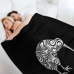 Kiwi Bird Aotearoa New Zealand Tribal Style Sustainable Throw Blanket