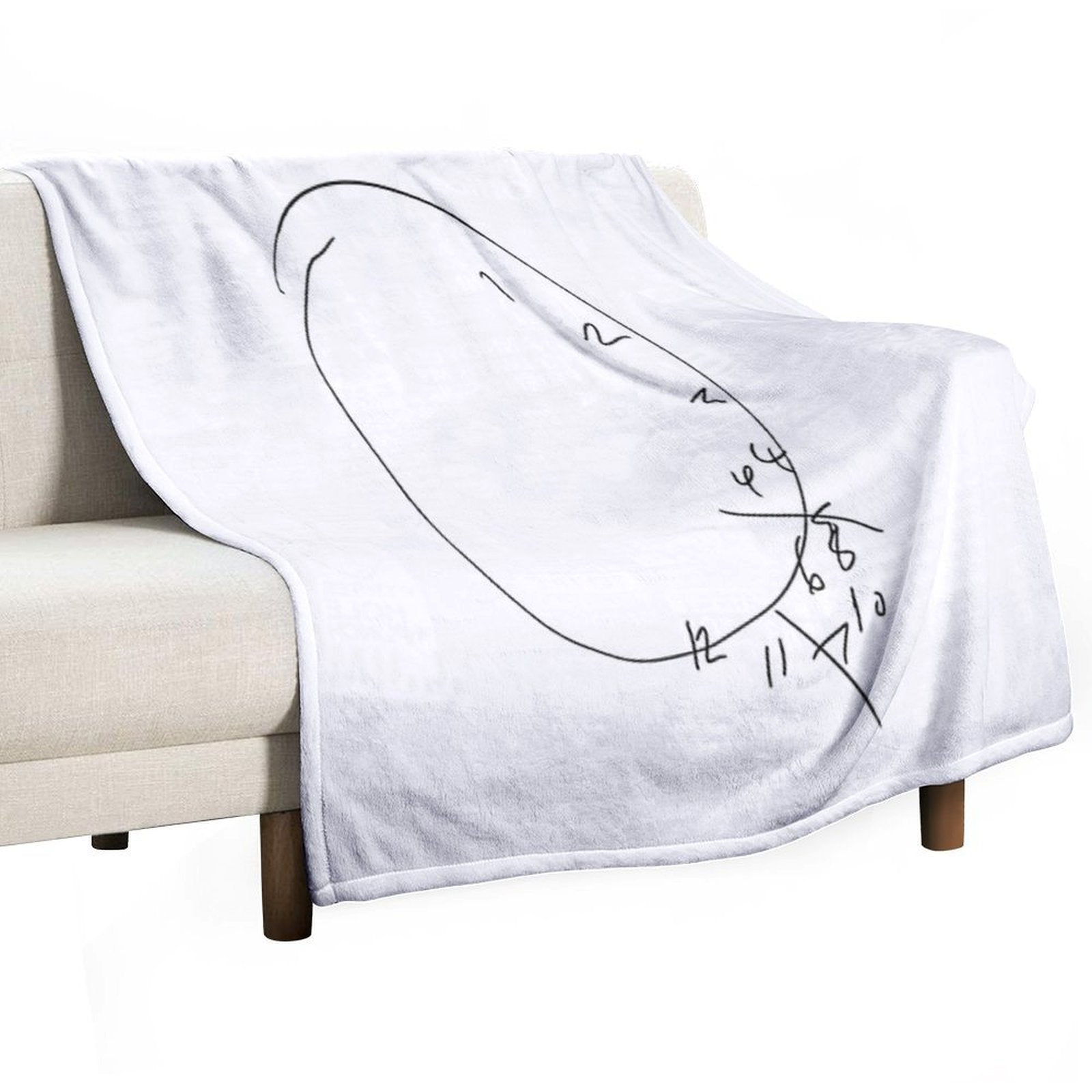 Will's Clock - Hannibal Eco-conscious Throw Blanket
