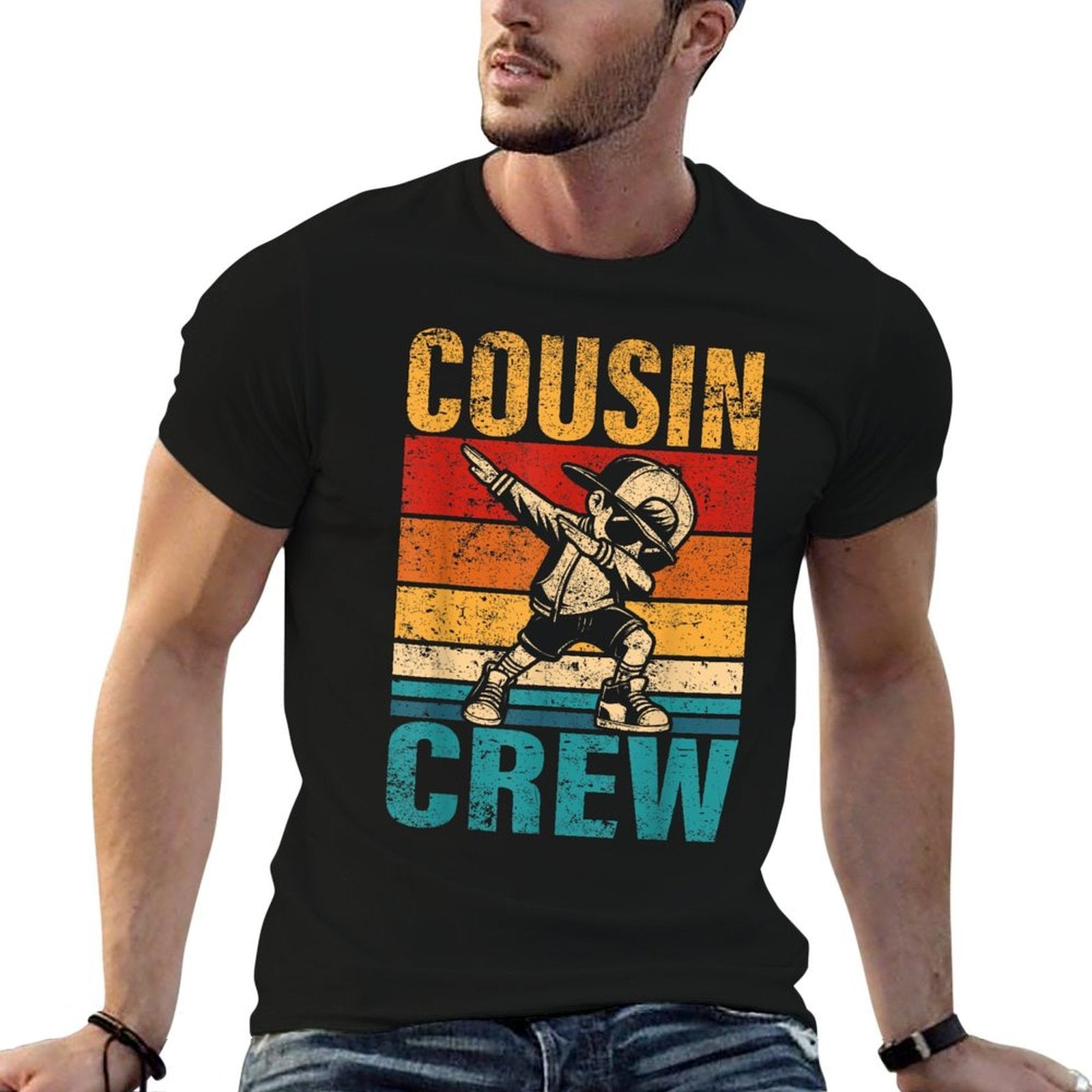 Cousin Crew Dabbing Boy Squad Cousin Family Matching  Lightweight T-Shirt