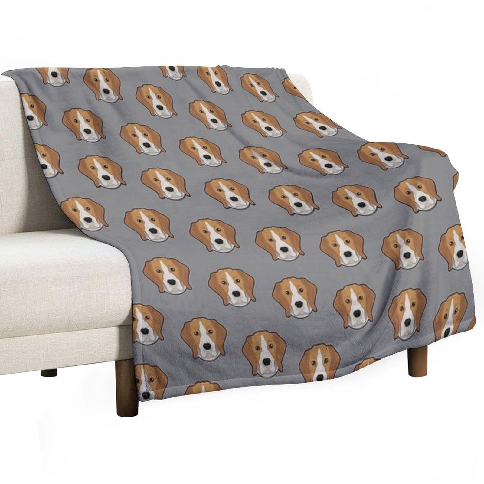 BEAGLES, BEAGLES AND MORE CUTE BEAGLES ~  BEDDING All-season Throw Blanket