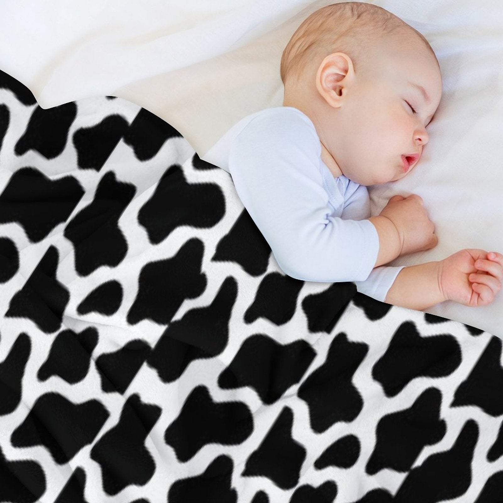 Cow Print Velvety-soft Throw Blanket