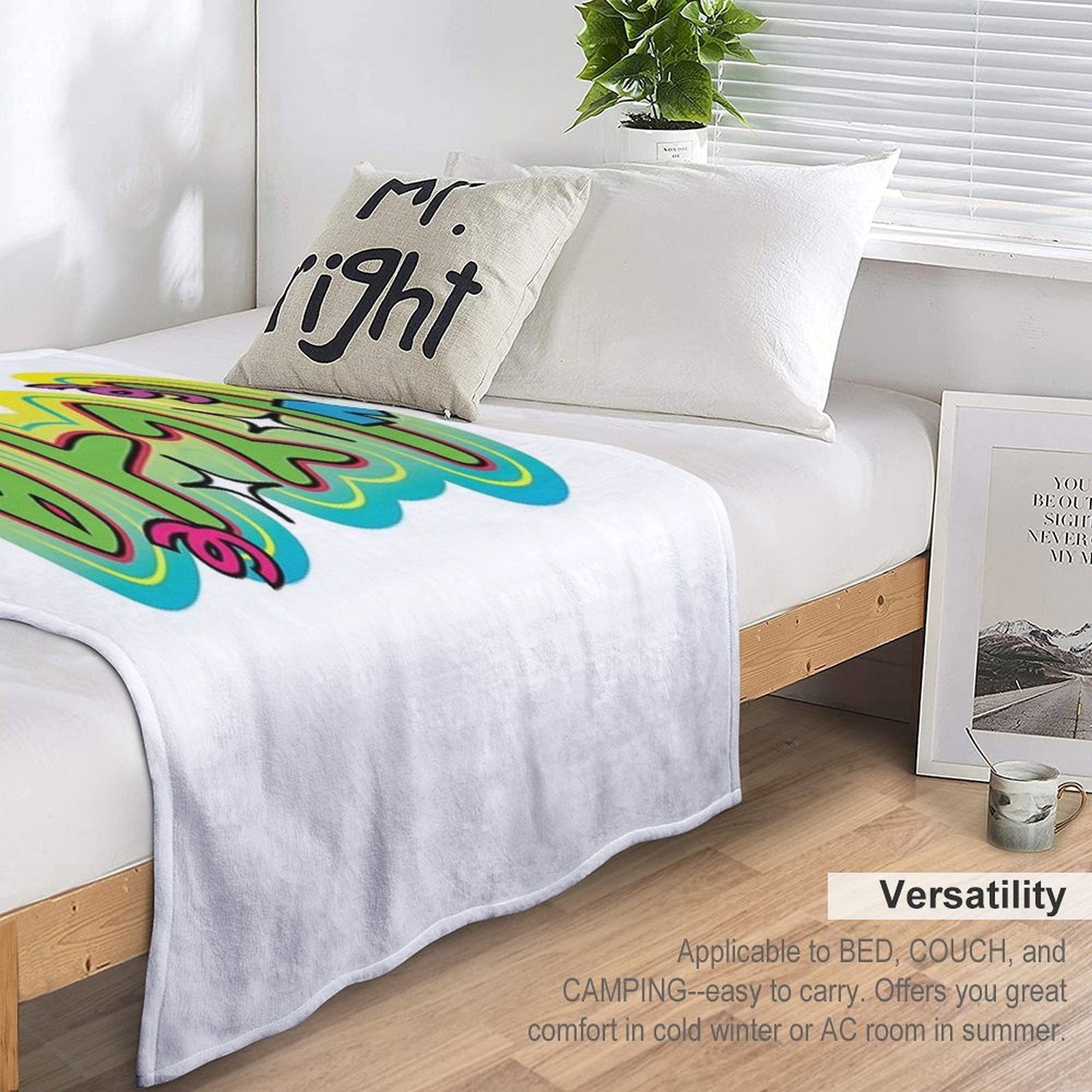 “Pants” in Korean – On A T-Shirt (Yes, Really) Plush Throw Blanket