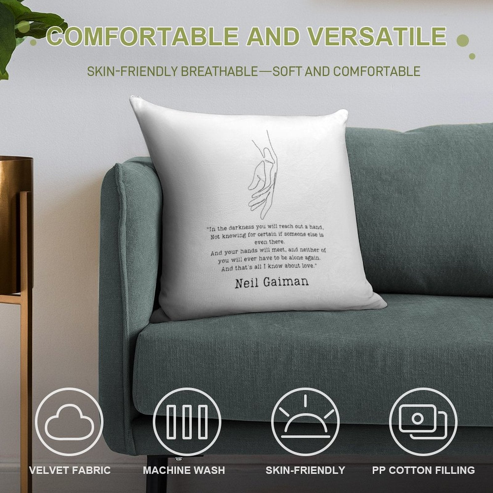 And That's All I Know About Love. Soft Warmth Comfort Throw Pillow