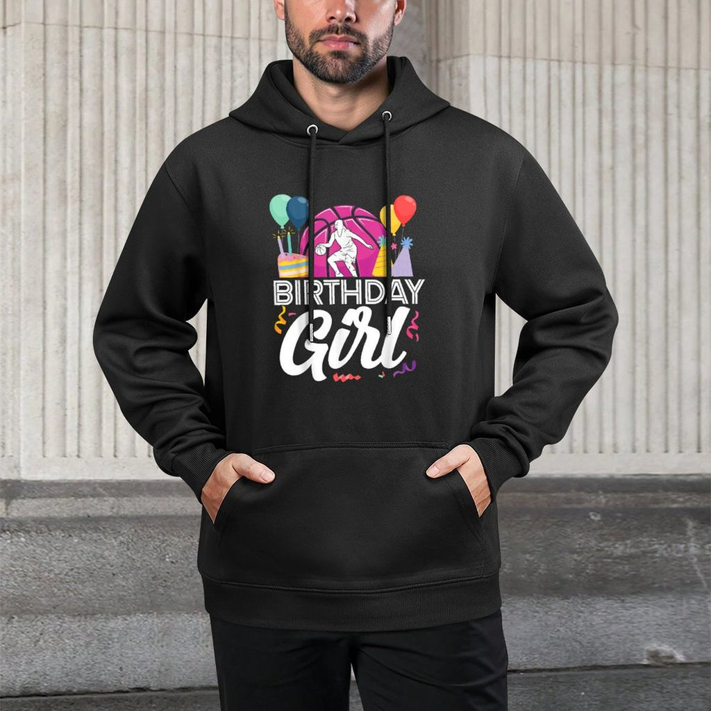 Basketball Bball Birthday Girl Female Birthday Girl Shape Retention Hoodie
