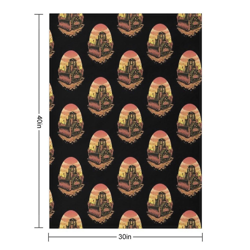 Bulldozer Compact Throw Blanket