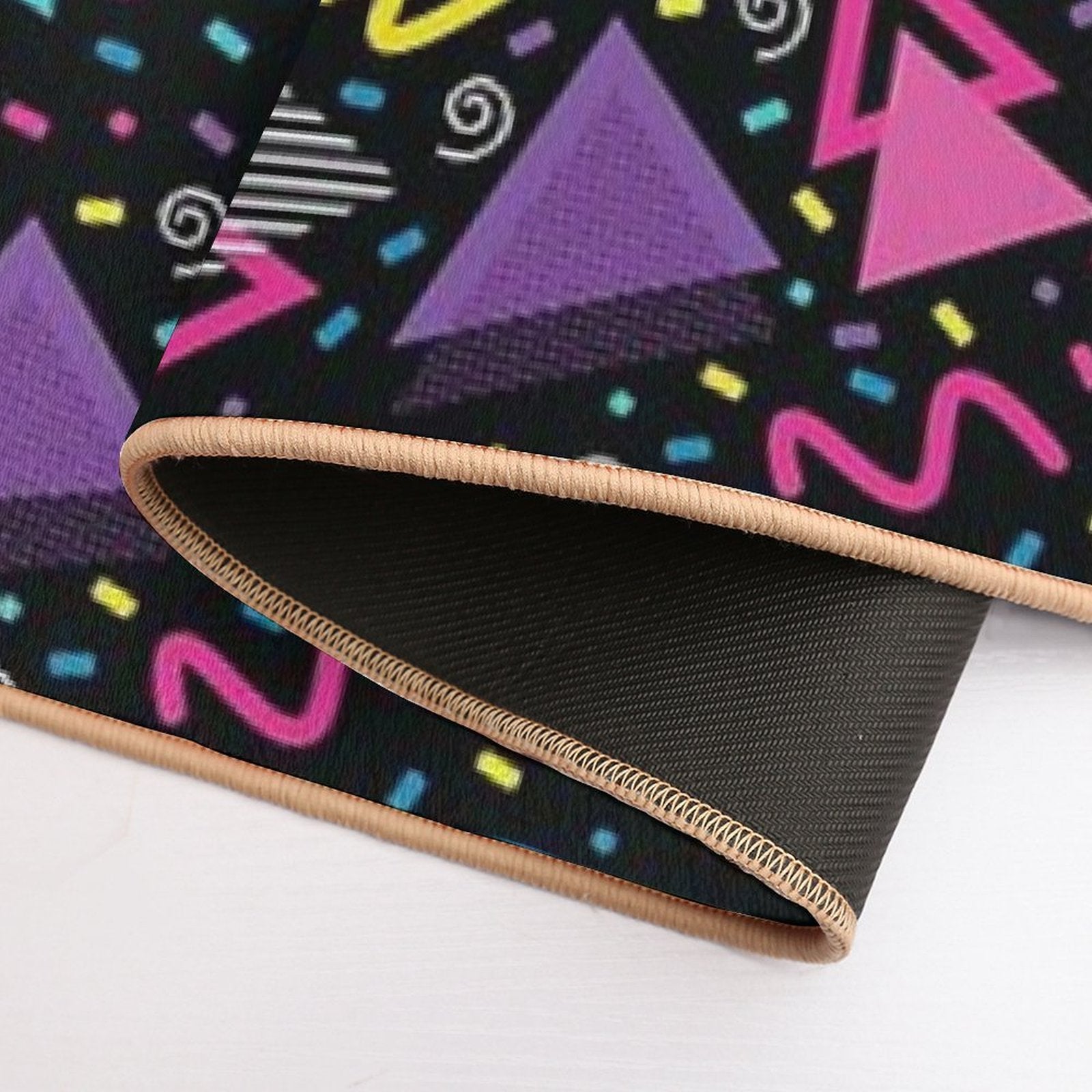 Neon Retro 90S Sprinkle Pattern Durable Bath Mat