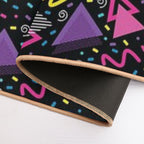Neon Retro 90S Sprinkle Pattern  Anti-Trip Bath Mat