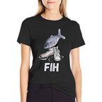Fih Shoes Funny Misspelled Fish Meme Fih Calling Humor  Oversized Silhouette T-Shirt