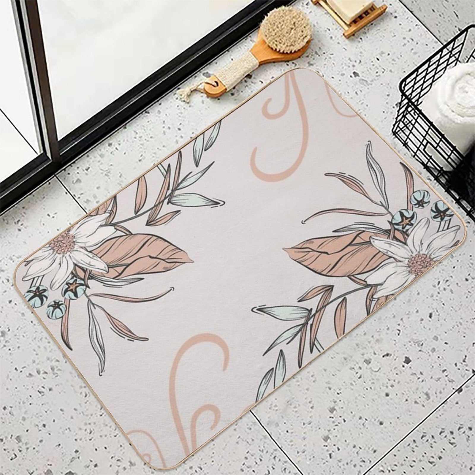 Flowers,nature Duvet Cover,pillows,blankets  Long-Lasting Bath Mat