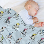 Tour De France Riders Versatility Throw Blanket
