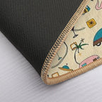 Vintage Kitsch Pearl #midcentury  Easy To Clean Bath Mat