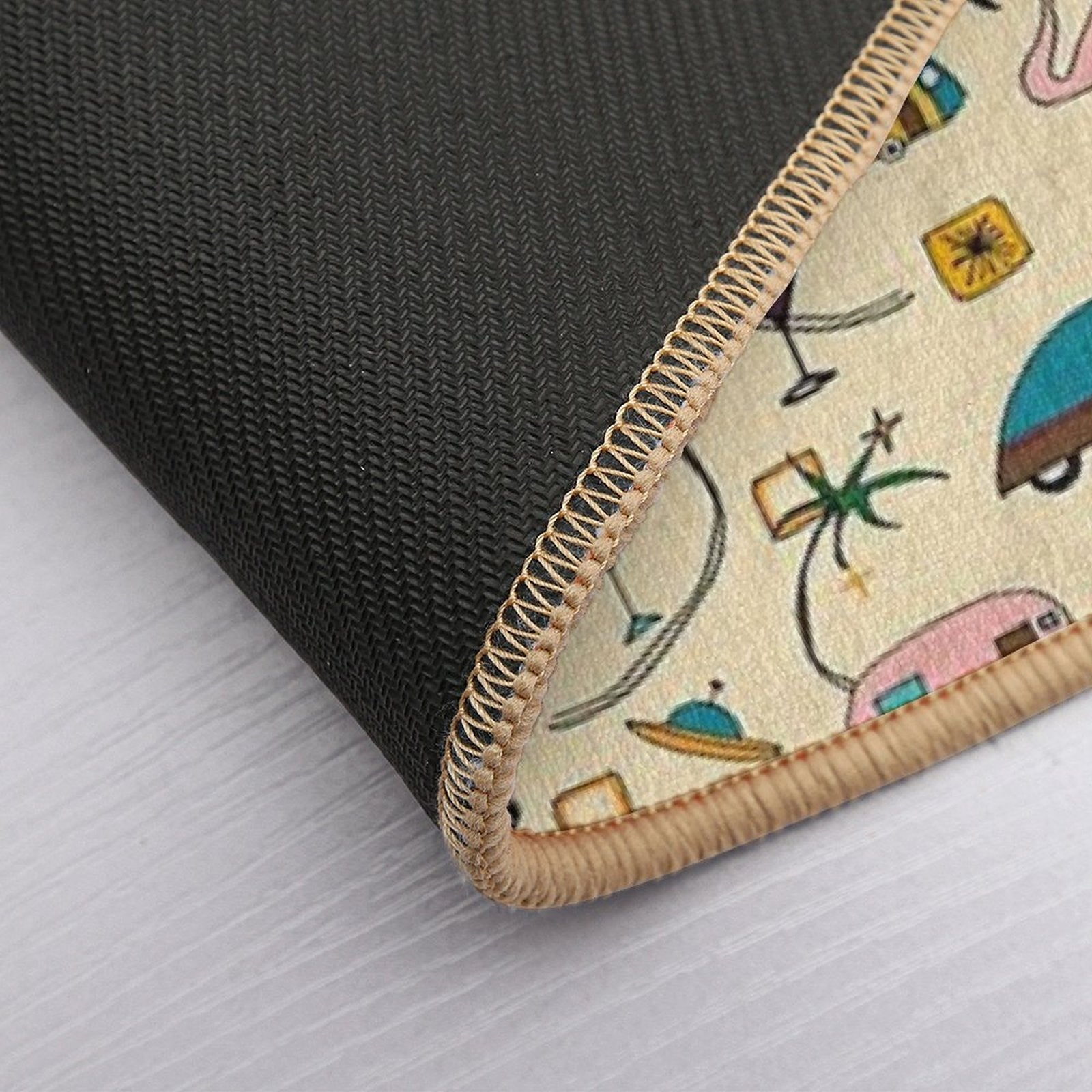 Vintage Kitsch Pearl #midcentury  Easy To Clean Bath Mat