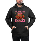 Im Just Here For The Snacks Football Game Day For Women Girl Pilling-Resistant Hoodie