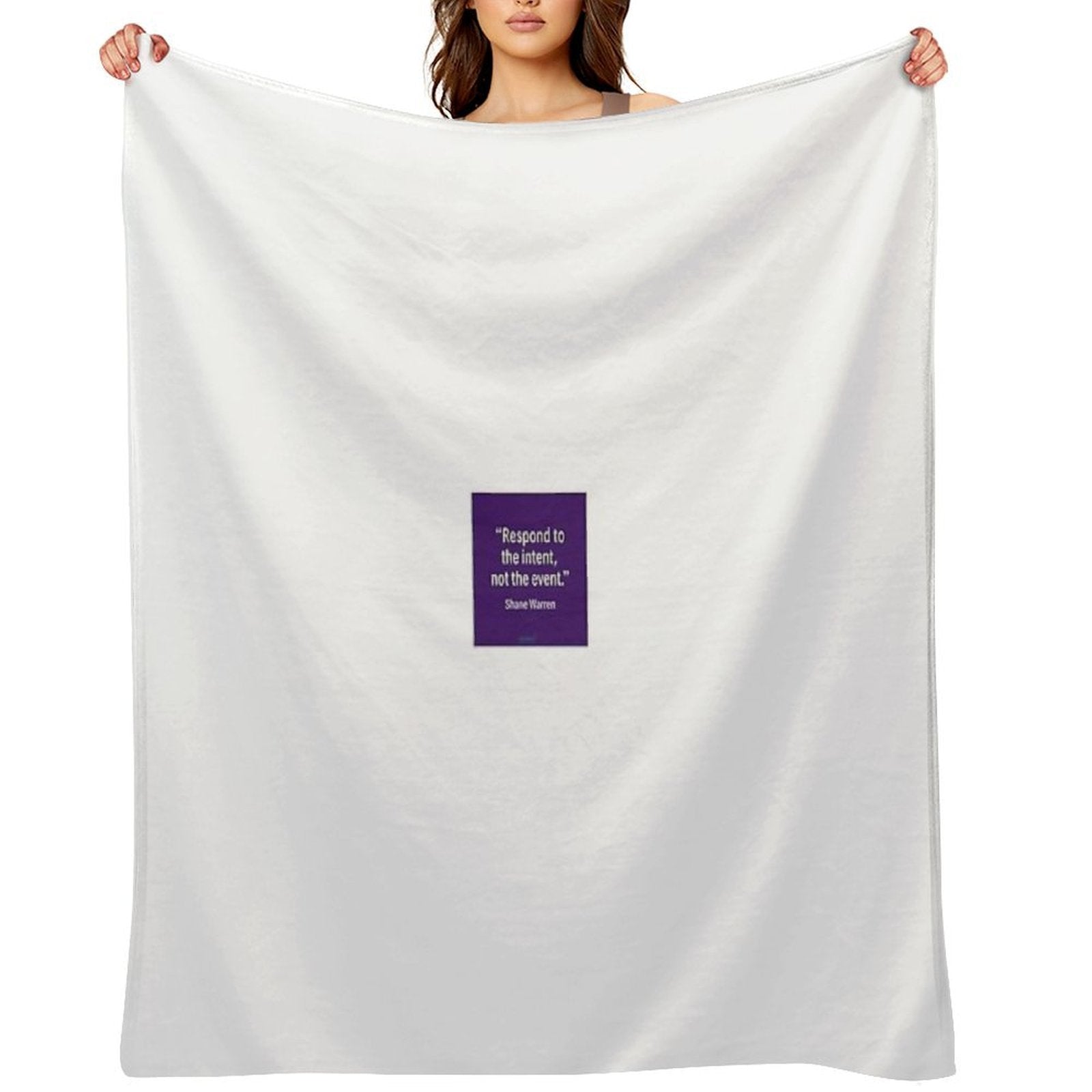 Respond to The Intent (purple) Easy Care Throw Blanket
