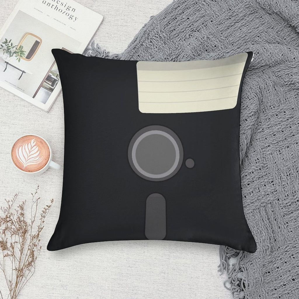 Floppy Disc 5.25 Soft Fade-Resistant Throw Pillow