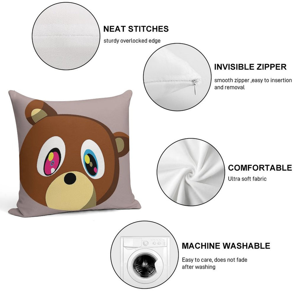 Graduation Bears Soft Bedroom Essential Throw Pillow