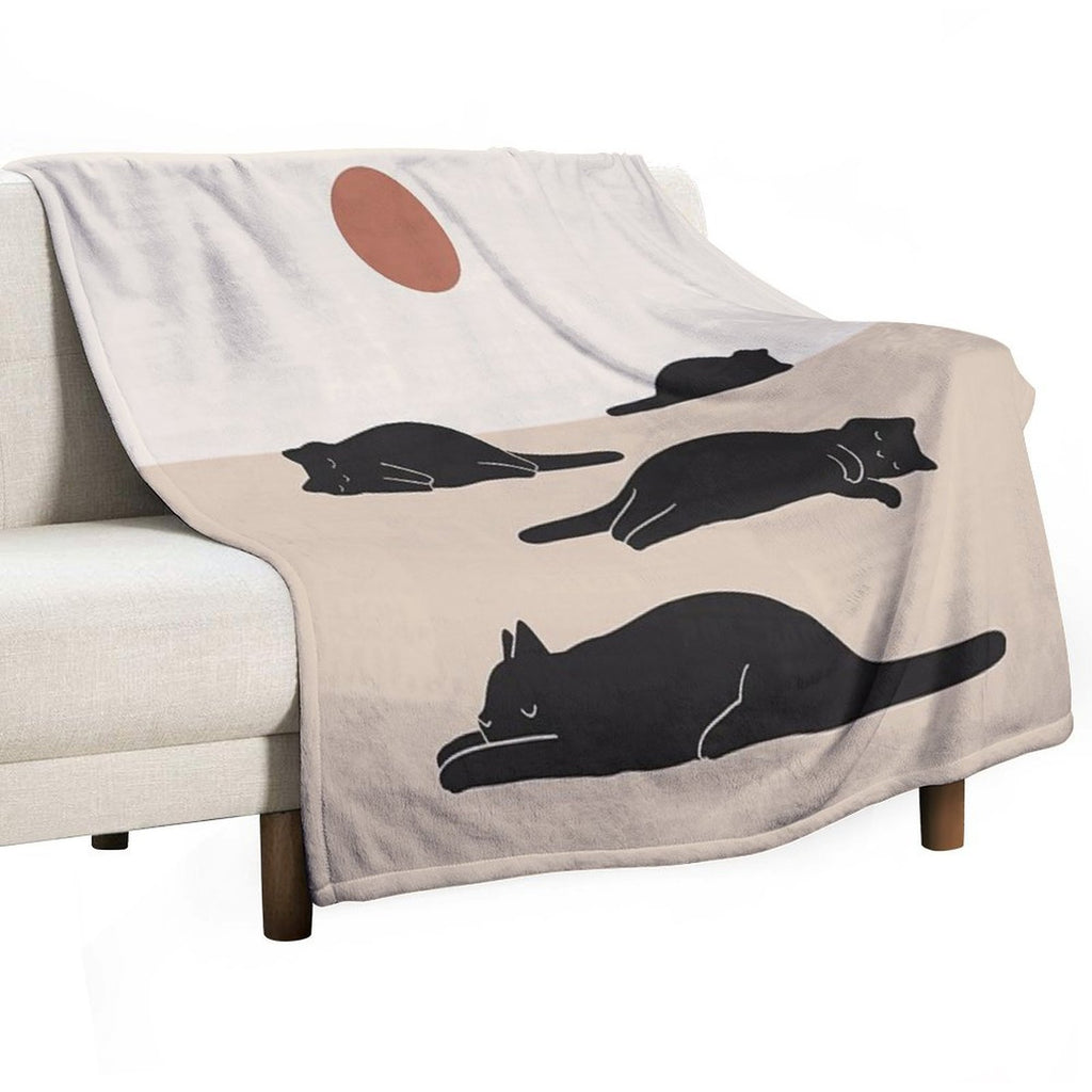 Cat Landscape 69 Eco-conscious Throw Blanket