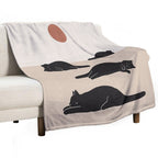 Cat Landscape 69 Eco-conscious Throw Blanket