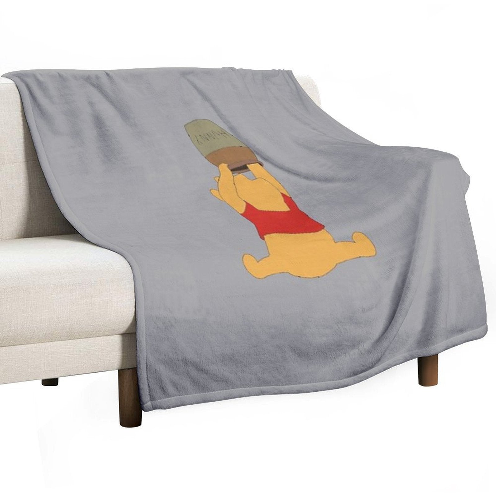 Pooh Bear ) Plush Throw Blanket