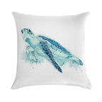 Watercolor Sea Turtle Soft Anti-Pilling Throw Pillow