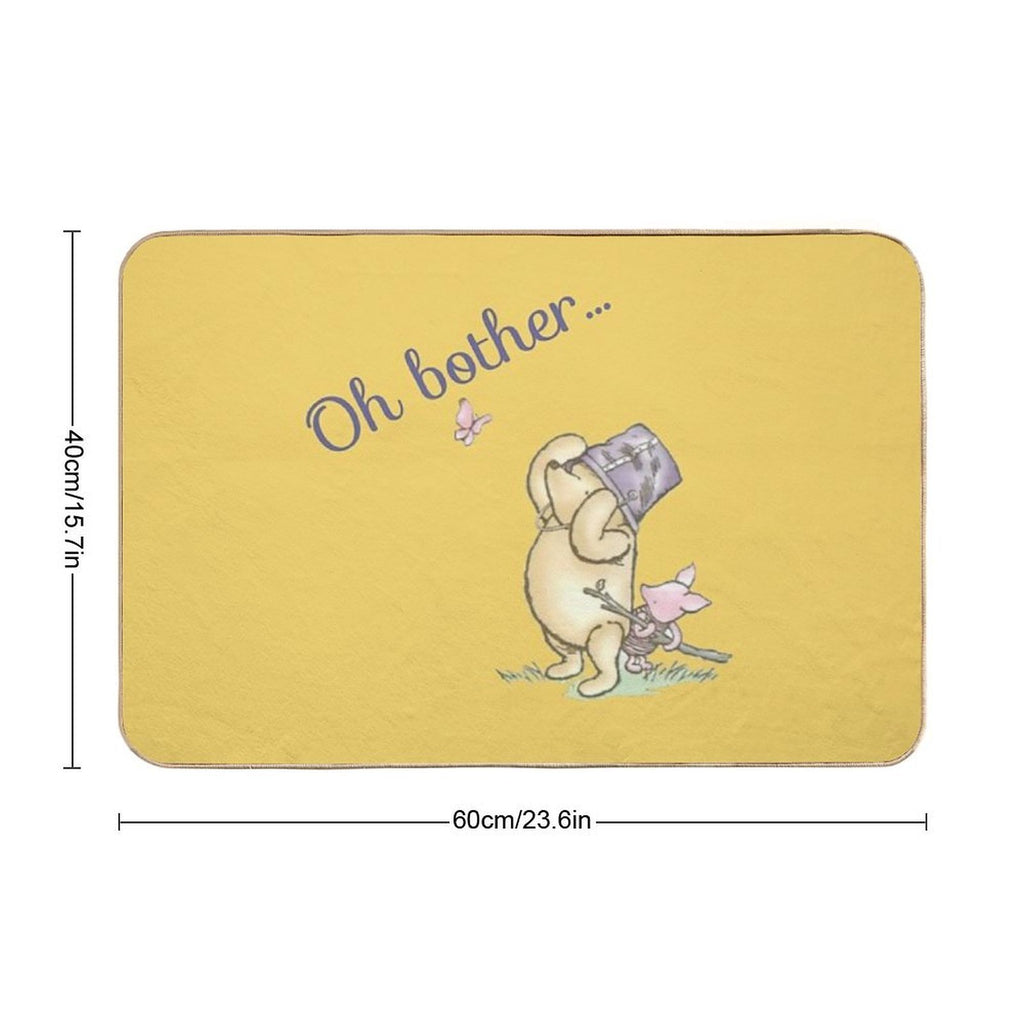 Oh Bother Winnie The Pooh  Rapid-Drying Bath Mat