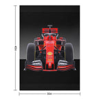 Ferrari F1 Formula 1 (#219) Easy Care Throw Blanket