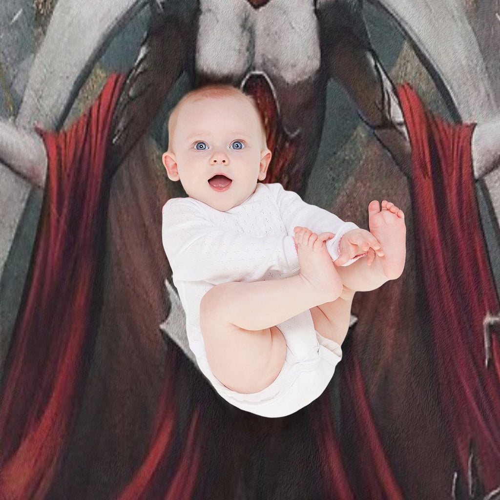 Elesh Norn (Portrait Version) Travel-friendly Throw Blanket