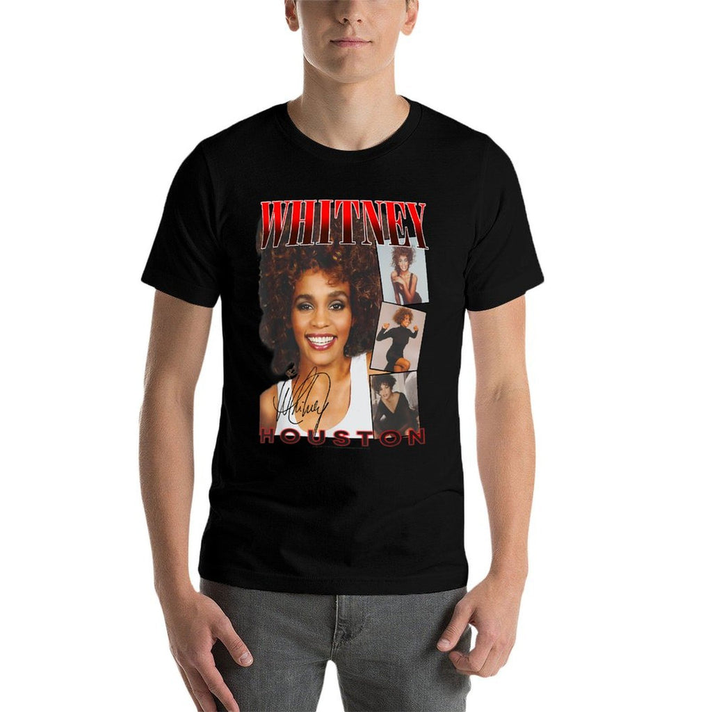 Whitney Houston Face Photos Comfortable T-Shirt