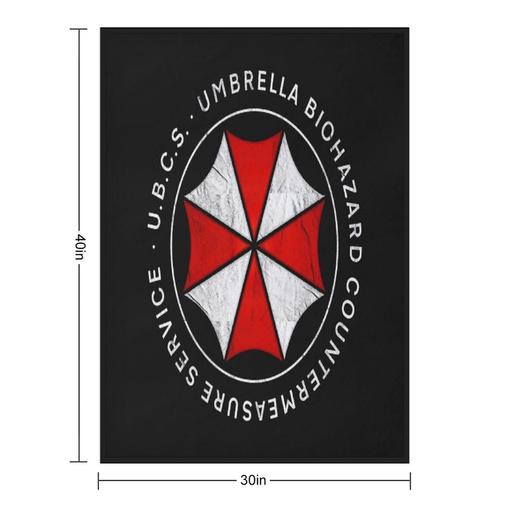 Umbrella Biohazard Countermeasure Service  Resident Evil 3 Plush Throw Blanket