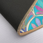 Glamorous Twenties Art Deco Pastel Pattern  High-Traffic Bath Mat