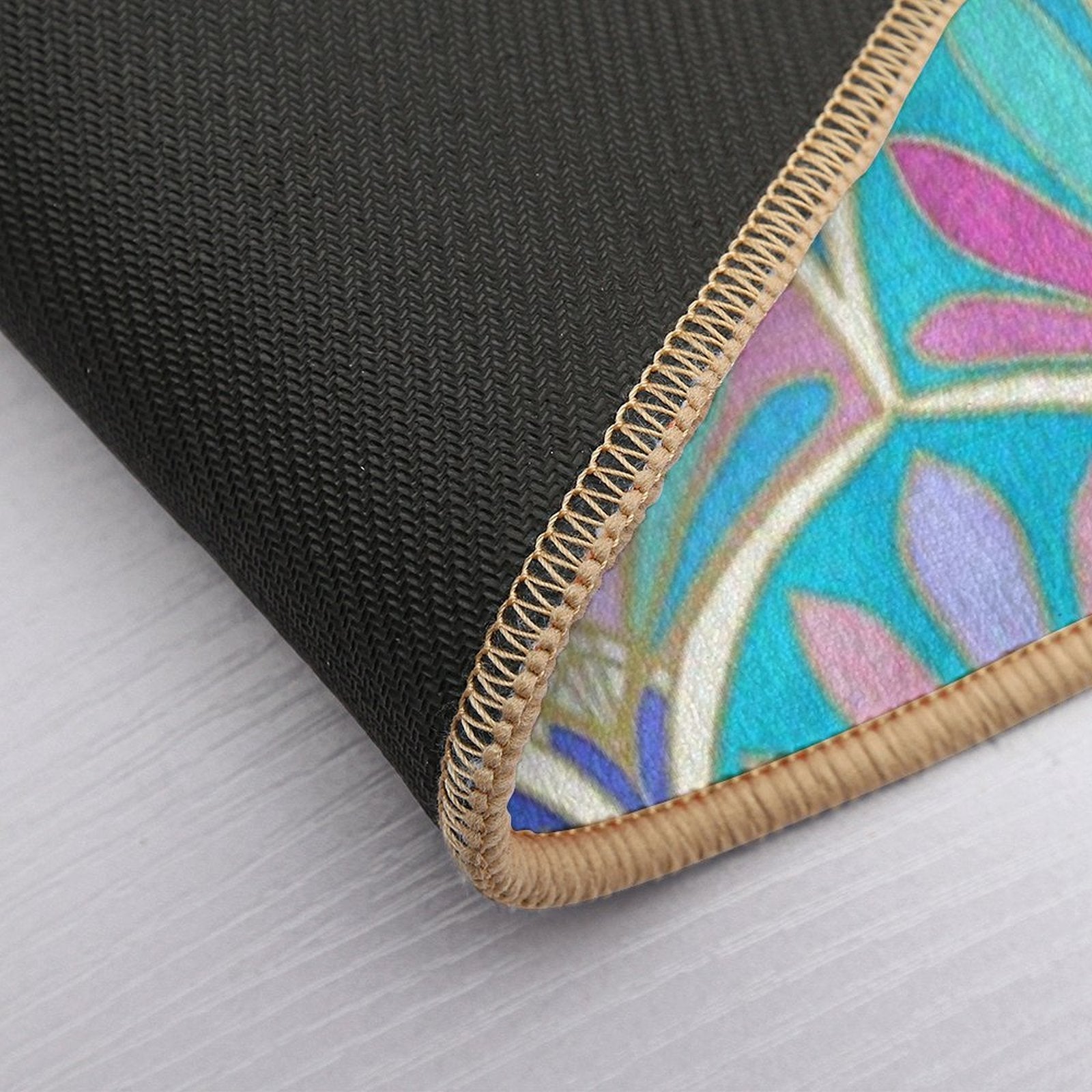 Glamorous Twenties Art Deco Pastel Pattern  High-Traffic Bath Mat