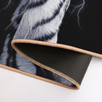 WHITE TIGER OF THE WEST  Fade-Resistant Bath Mat