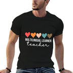 Multilingual Learner Teacher Leopard Multilingual Learners  Soft T-Shirt