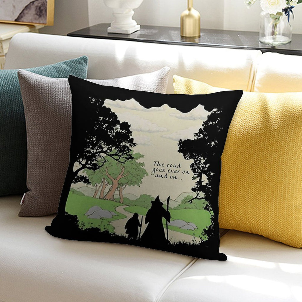 The Road Goes Soft Skin-Friendly Throw Pillow