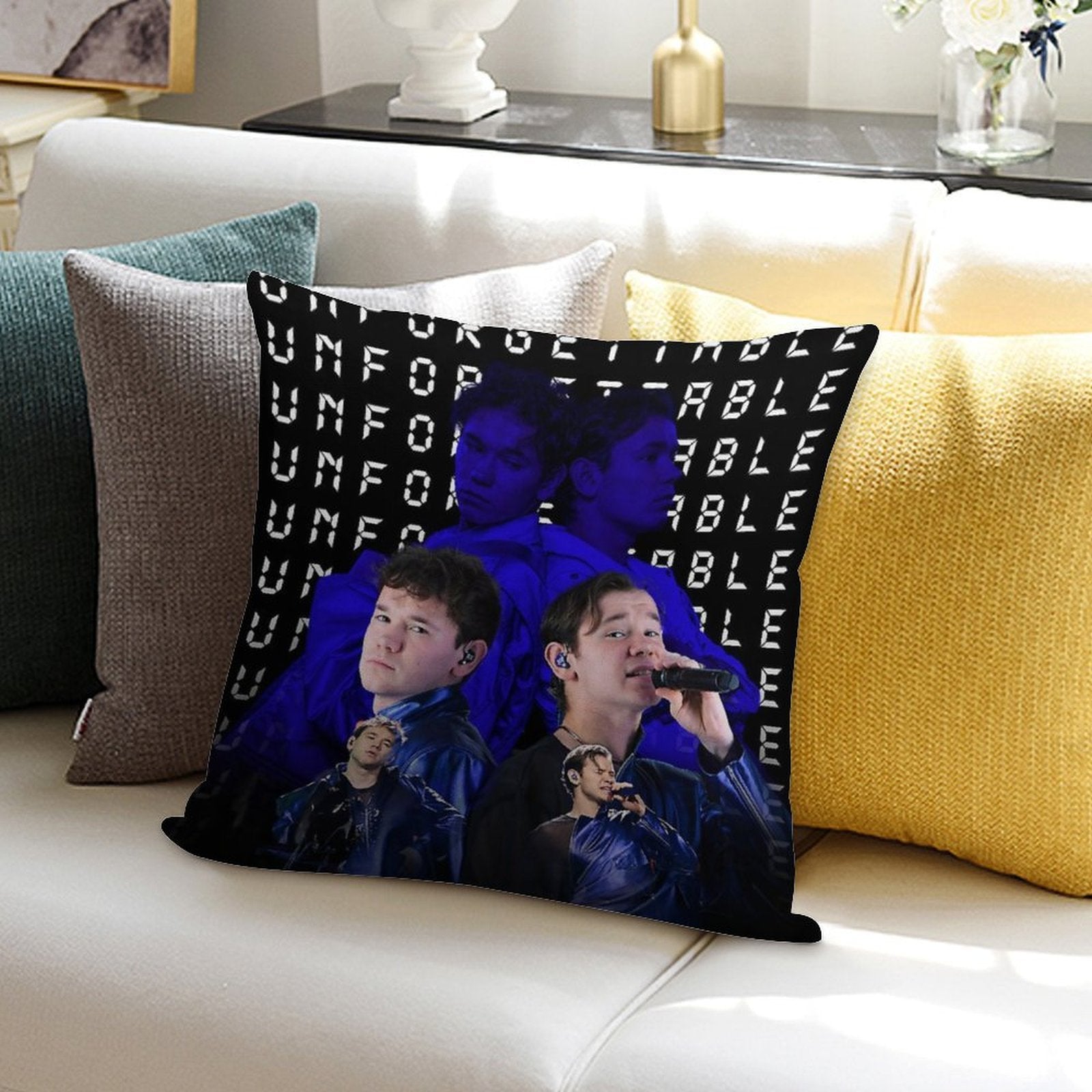 Marcus And Martinus Unforgettable Eurovision 2024 Sweden Merch Soft Skin-Friendly Throw Pillow