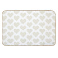 Sunny Yellow Heart Gingham Joy  Anti-Trip Bath Mat