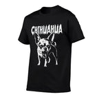 Angry Chihuahua Heavy Metal Lover Rage  Fade-proof Color T-Shirt