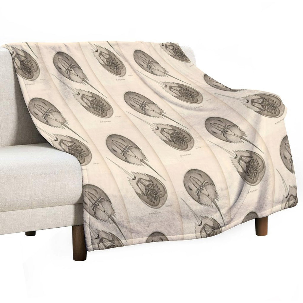 Horseshoe Crabs Lightweight Throw Blanket