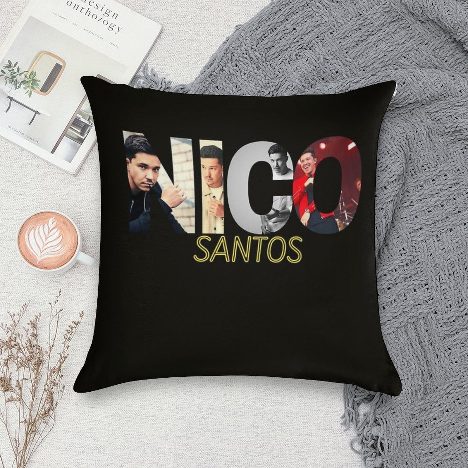 Nico Santos HD T - Shirt  Sticker Soft Luxury Feel Throw Pillow