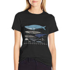Types Of Whales - Huge Whale  Easy-care T-Shirt
