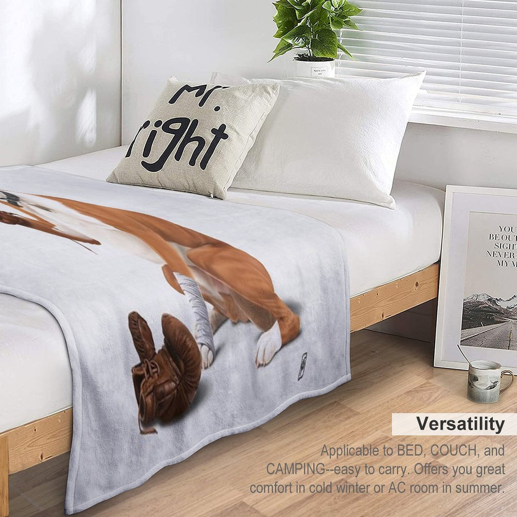 The Boxer (Wordless) Easy Care Throw Blanket