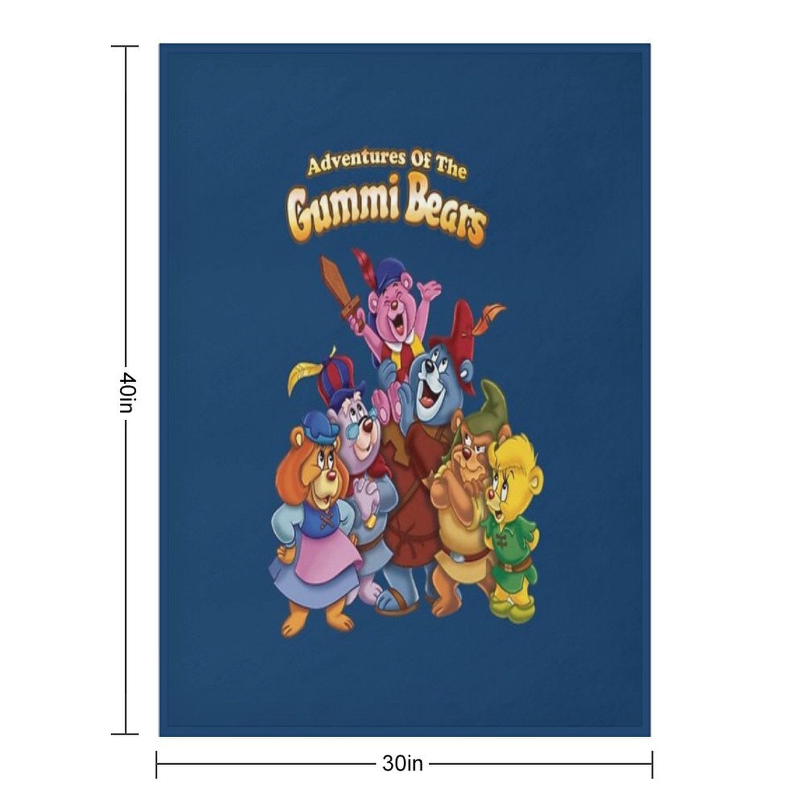 The Gummi Bear - Gummi Bears Cartoon Compact Throw Blanket