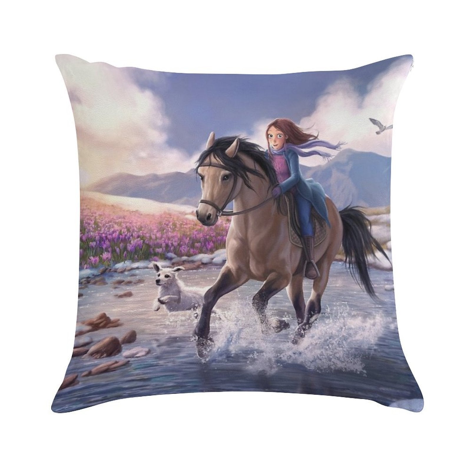 StarStable Horse Wallpaper Soft Bedroom Essential Throw Pillow
